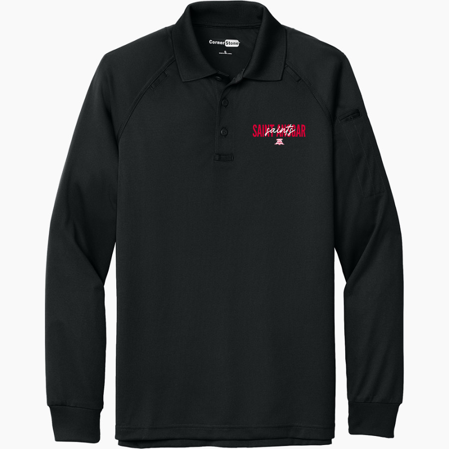 SAINT ANSGAR HIGH SCHOOL SAINTS <span class="pdp-name-mascot">SAINT ANSGAR SAINTS</span> CornerStone Men's Select Long Sleeve Snag-Proof Tactical Polo
