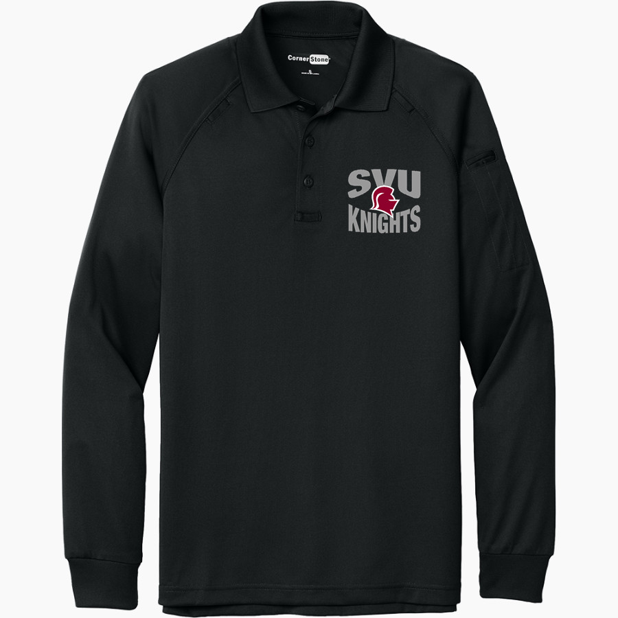 Southern Virginia Knights <span class="pdp-name-mascot">Southern Virginia University Knights</span> CornerStone Men's Select Long Sleeve Snag-Proof Tactical Polo