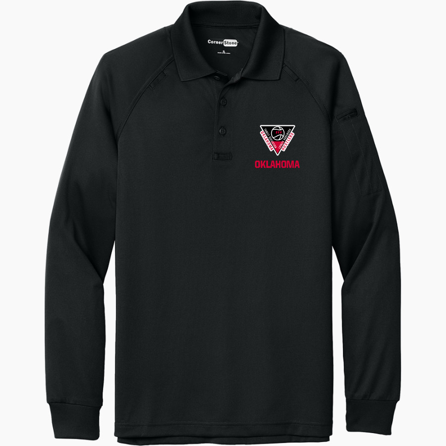 Oklahoma Hustlers Hustlers <span class="pdp-name-mascot">Oklahoma Hustlers</span> CornerStone Men's Select Long Sleeve Snag-Proof Tactical Polo