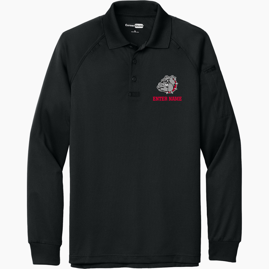 Boiling Springs Middle School bulldogs offical sideline store CornerStone Men's Select Long Sleeve Snag-Proof Tactical Polo