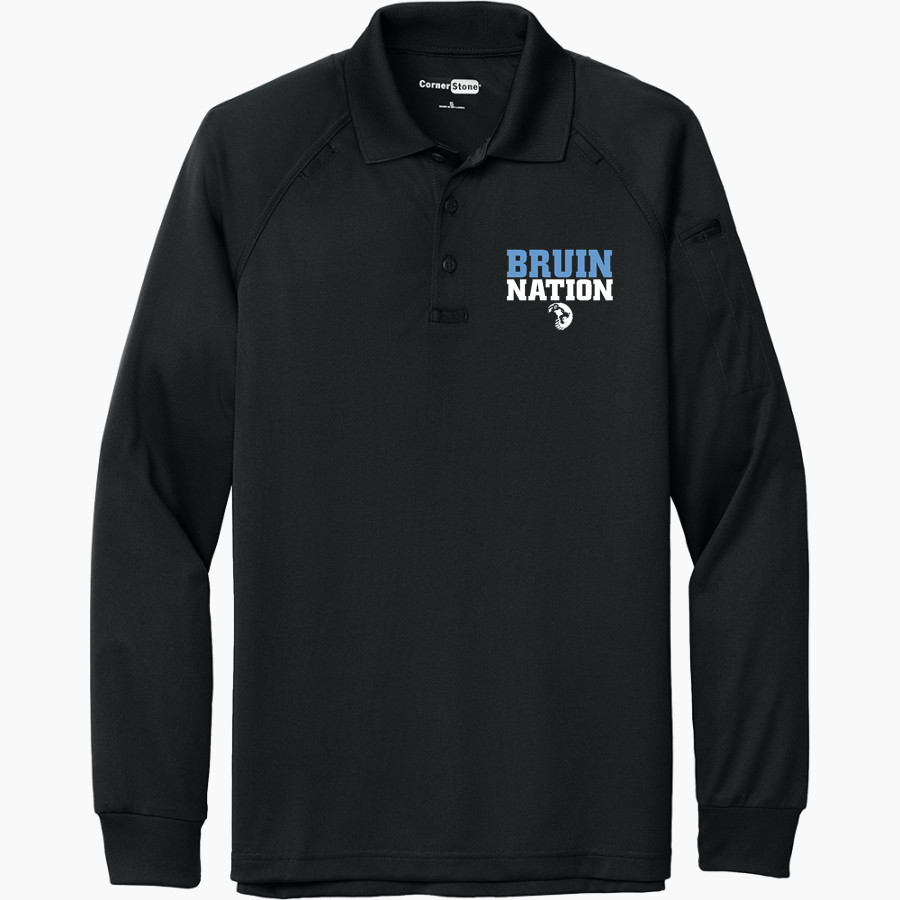 BARTLESVILLE HIGH SCHOOL BRUINS <span class="pdp-name-mascot">BARTLESVILLE BRUINS</span> CornerStone Men's Select Long Sleeve Snag-Proof Tactical Polo