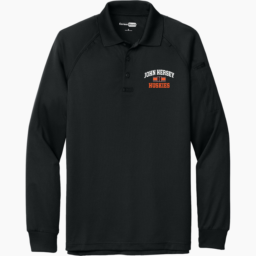 JOHN HERSEY HIGH SCHOOL HUSKIES <span class="pdp-name-mascot">JOHN HERSEY HUSKIES</span> CornerStone Men's Select Long Sleeve Snag-Proof Tactical Polo