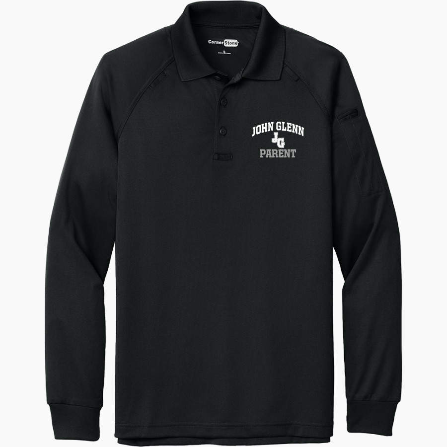 John Glenn Bobcats <span class="pdp-name-mascot">Glenn Bobcats</span> CornerStone Men's Select Long Sleeve Snag-Proof Tactical Polo
