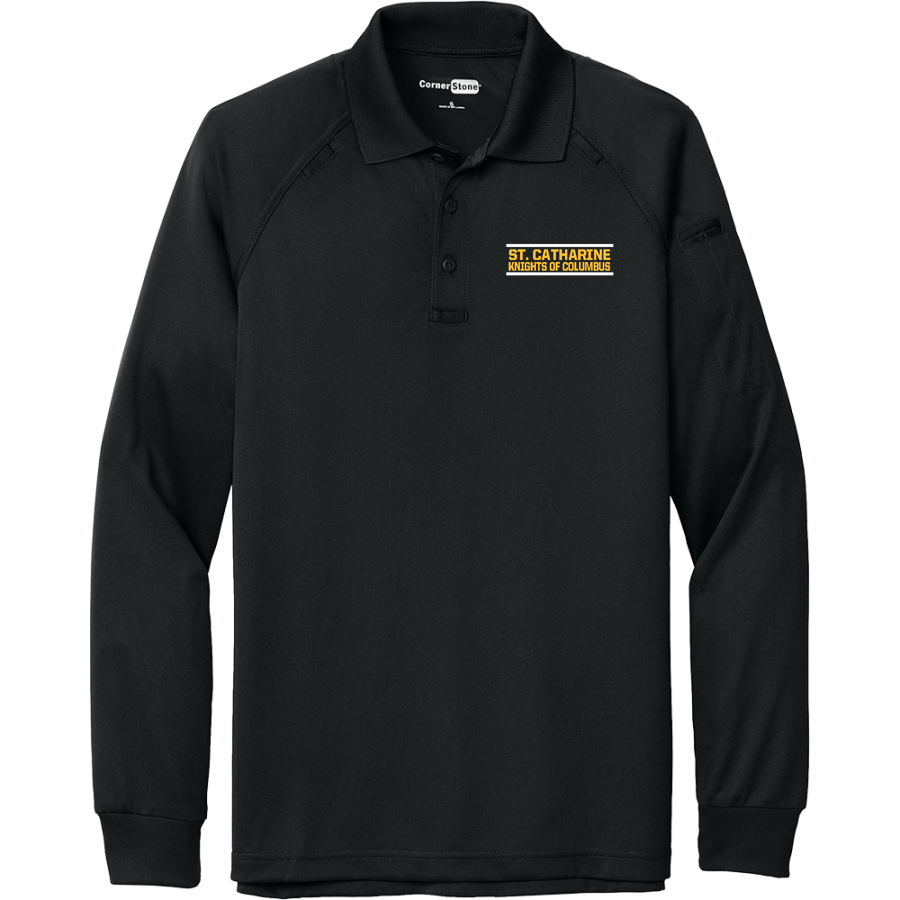 St. Catharine St. Catharine Knight <span class="pdp-name-mascot">St. Catharine Knights of Columbus</span> CornerStone Men's Select Long Sleeve Snag-Proof Tactical Polo