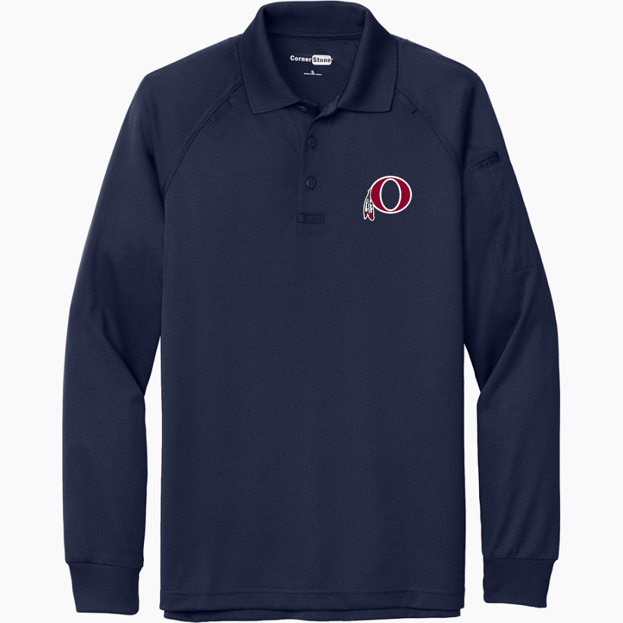 Oneonta Redskins <span class="pdp-name-mascot">Oneonta Redskins</span> CornerStone Men's Select Long Sleeve Snag-Proof Tactical Polo
