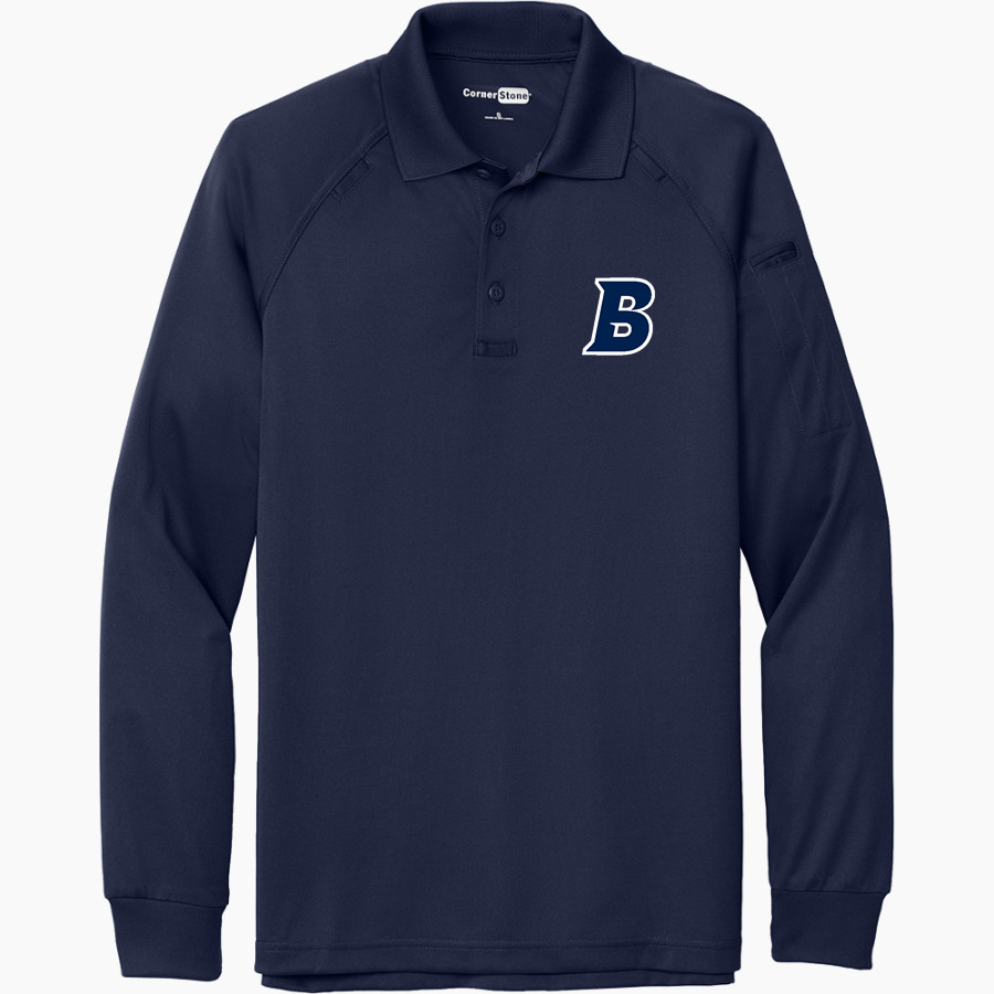 Brandeis Judges Online Store <span class="pdp-name-mascot">Brandeis Judges</span> CornerStone Men's Select Long Sleeve Snag-Proof Tactical Polo