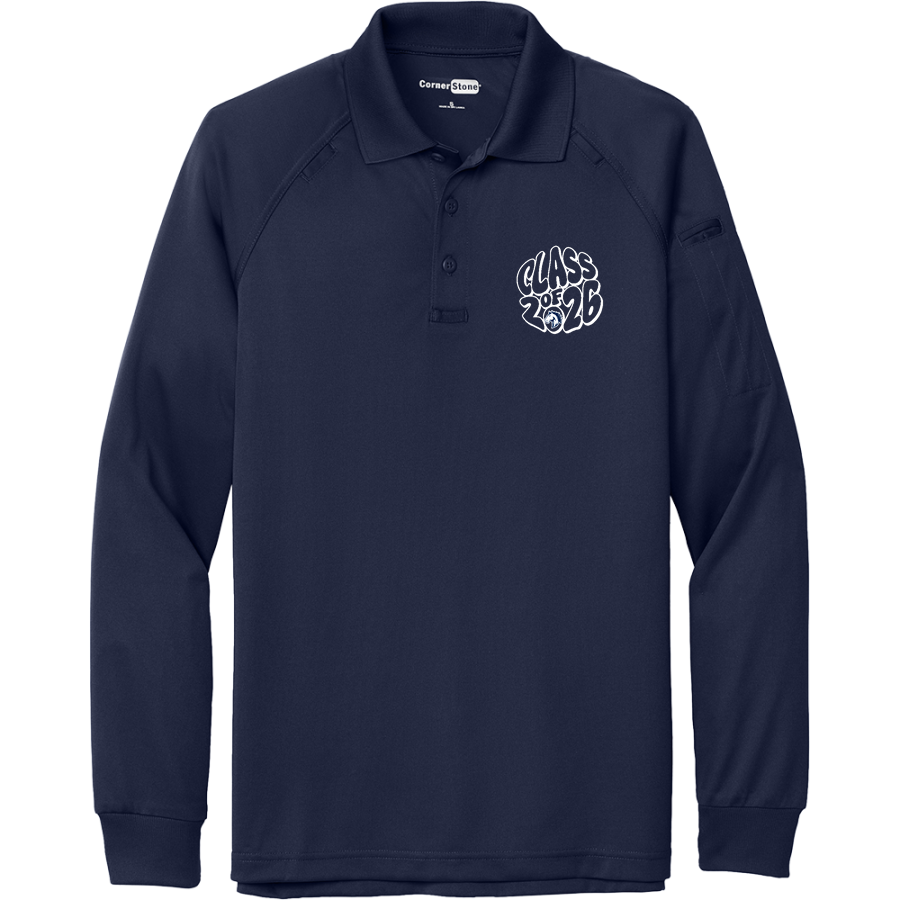Grand Traverse Academy Mustangs <span class="pdp-name-mascot">Grand Traverse Academy Mustangs</span> CornerStone Men's Select Long Sleeve Snag-Proof Tactical Polo
