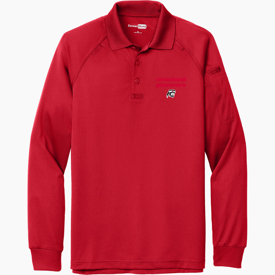 SEVASTOPOL HIGH SCHOOL PIONEERS <span class="pdp-name-mascot">SEVASTOPOL PIONEERS</span> CornerStone Men's Select Long Sleeve Snag-Proof Tactical Polo
