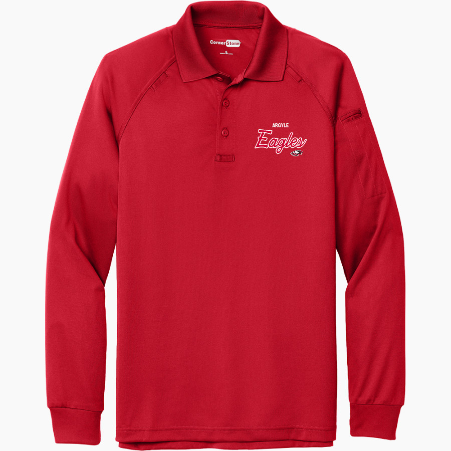 ARGYLE HIGH SCHOOL EAGLES <span class="pdp-name-mascot">ARGYLE EAGLES</span> CornerStone Men's Select Long Sleeve Snag-Proof Tactical Polo