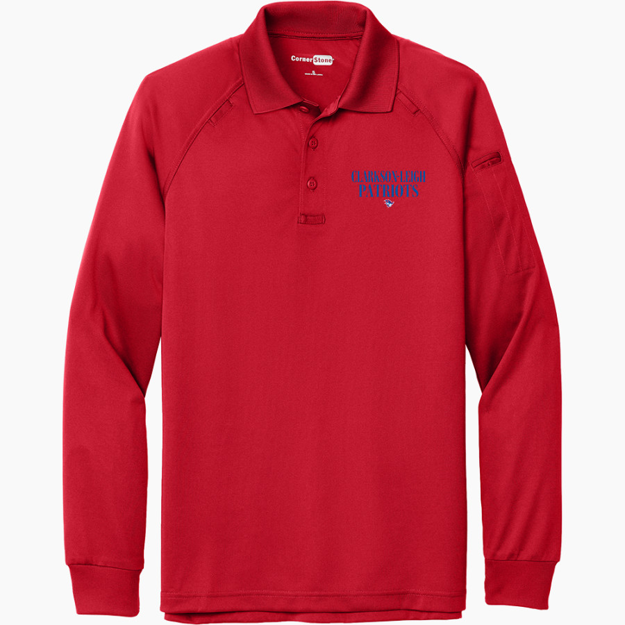 Clarkson-Leigh Patriots CornerStone Men's Select Long Sleeve Snag-Proof Tactical Polo
