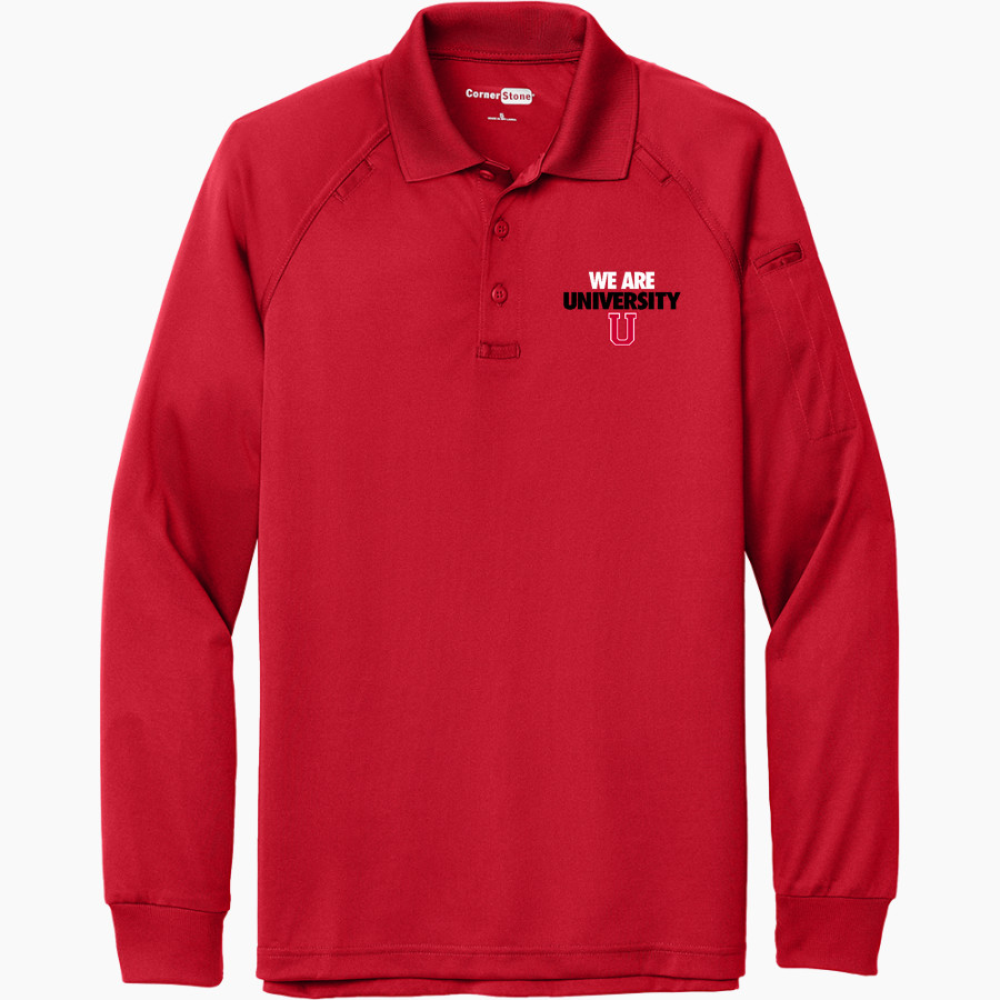 San Francisco University High School <span class="pdp-name-mascot">San Francisco University High School Red Devils</span> CornerStone Men's Select Long Sleeve Snag-Proof Tactical Polo