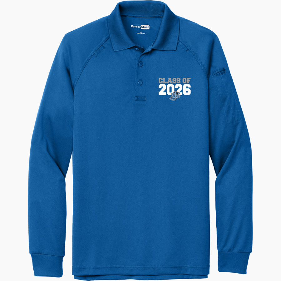 St. James Sharks <span class="pdp-name-mascot">St. James Sharks</span> CornerStone Men's Select Long Sleeve Snag-Proof Tactical Polo