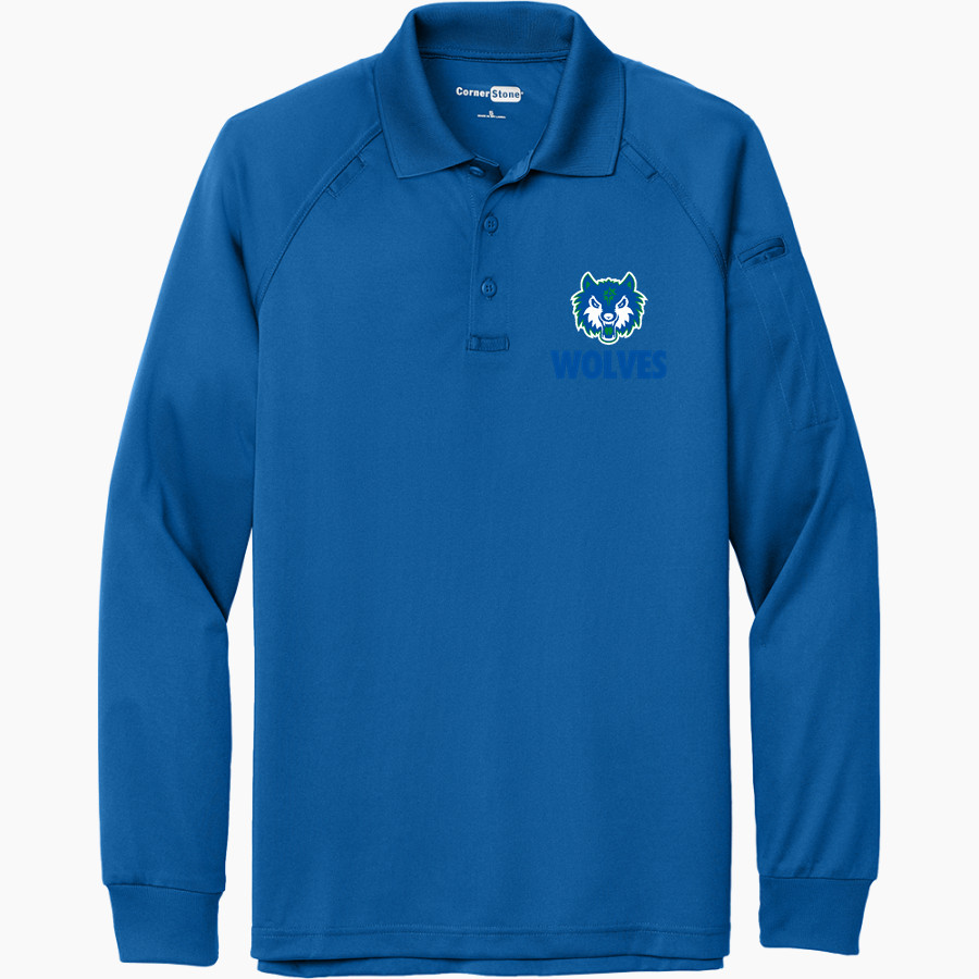 PCRHS Wolves Official Sideline Store <span class="pdp-name-mascot">PROVIDENCE CRISTO REY WOLVES</span> CornerStone Men's Select Long Sleeve Snag-Proof Tactical Polo