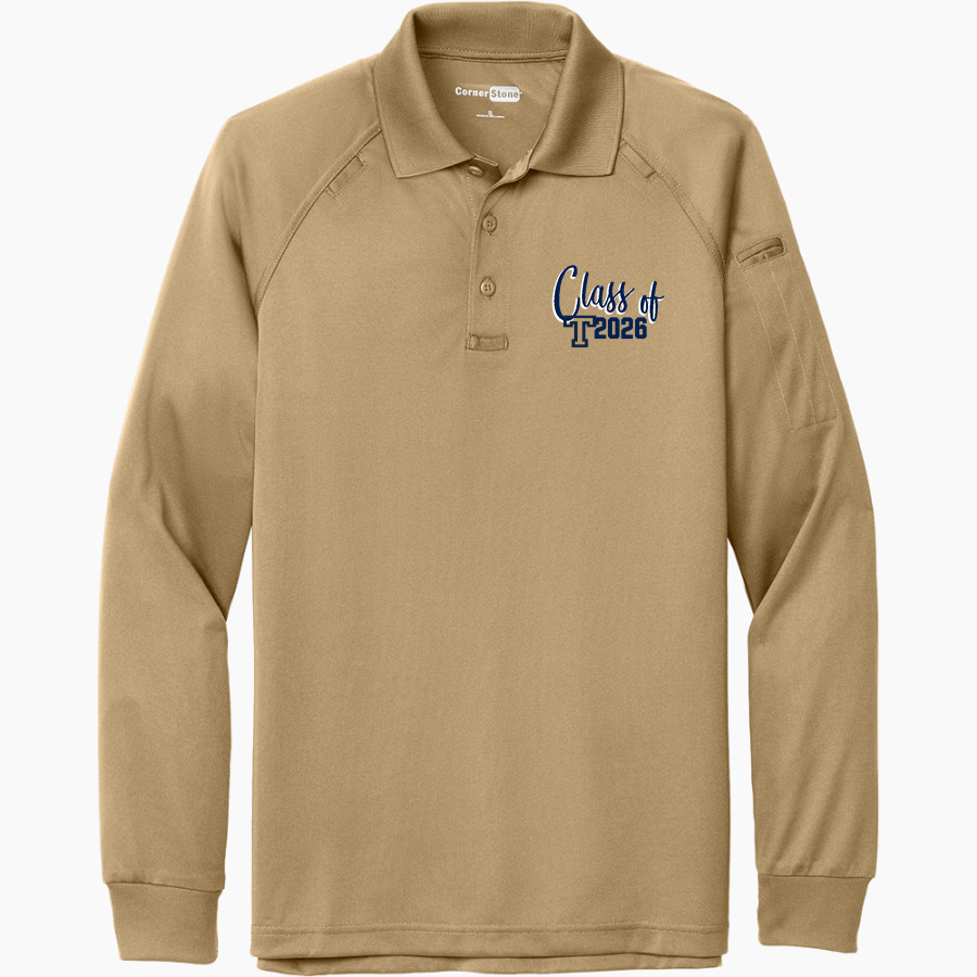 Trinity College Bantams The Official Online Store <span class="pdp-name-mascot">Trinity Bantams</span> CornerStone Men's Select Long Sleeve Snag-Proof Tactical Polo