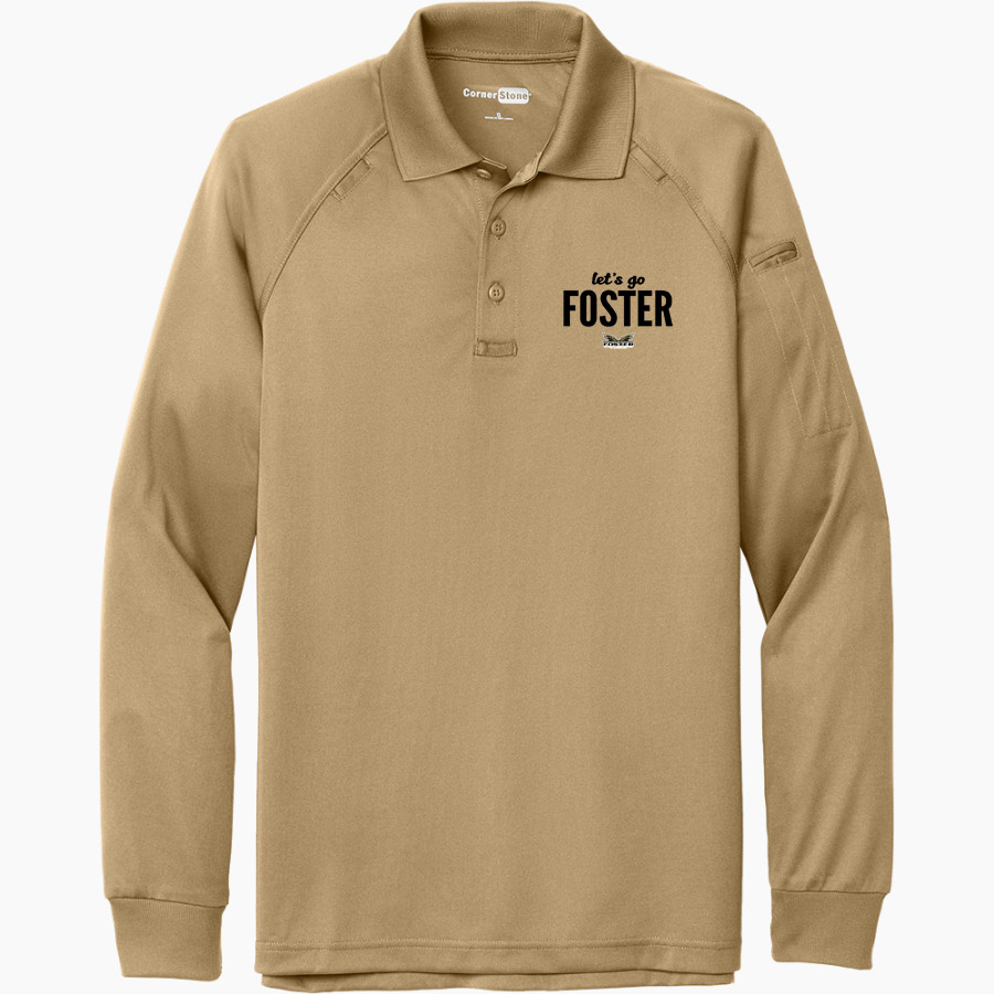 FOSTER HIGH SCHOOL FALCONS <span class="pdp-name-mascot">FOSTER FALCONS</span> CornerStone Men's Select Long Sleeve Snag-Proof Tactical Polo