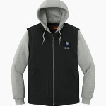 Barton College Official Store of the Bulldogs <span class="pdp-name-mascot">Barton Bulldogs</span> CornerStone Men's Duck Fleece Full-Zip Hooded Jacket Front Thumbnail