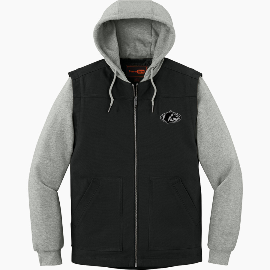 ROSEVILLE HIGH SCHOOL RAIDERS <span class="pdp-name-mascot">ROSEVILLE RAIDERS</span> CornerStone Men's Duck Fleece Full-Zip Hooded Jacket
