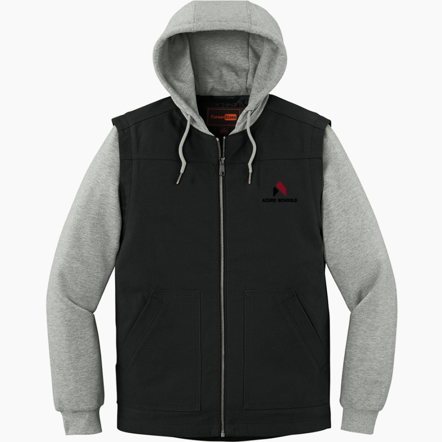 Acero Schools Chicago <span class="pdp-name-mascot">Acero School</span> CornerStone Men's Duck Fleece Full-Zip Hooded Jacket