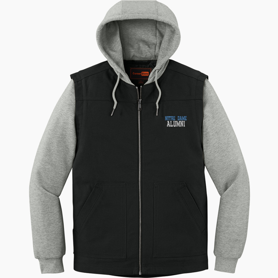 NOTRE DAME HIGH SCHOOL IRISH <span class="pdp-name-mascot">NOTRE DAME IRISH</span> CornerStone Men's Duck Fleece Full-Zip Hooded Jacket