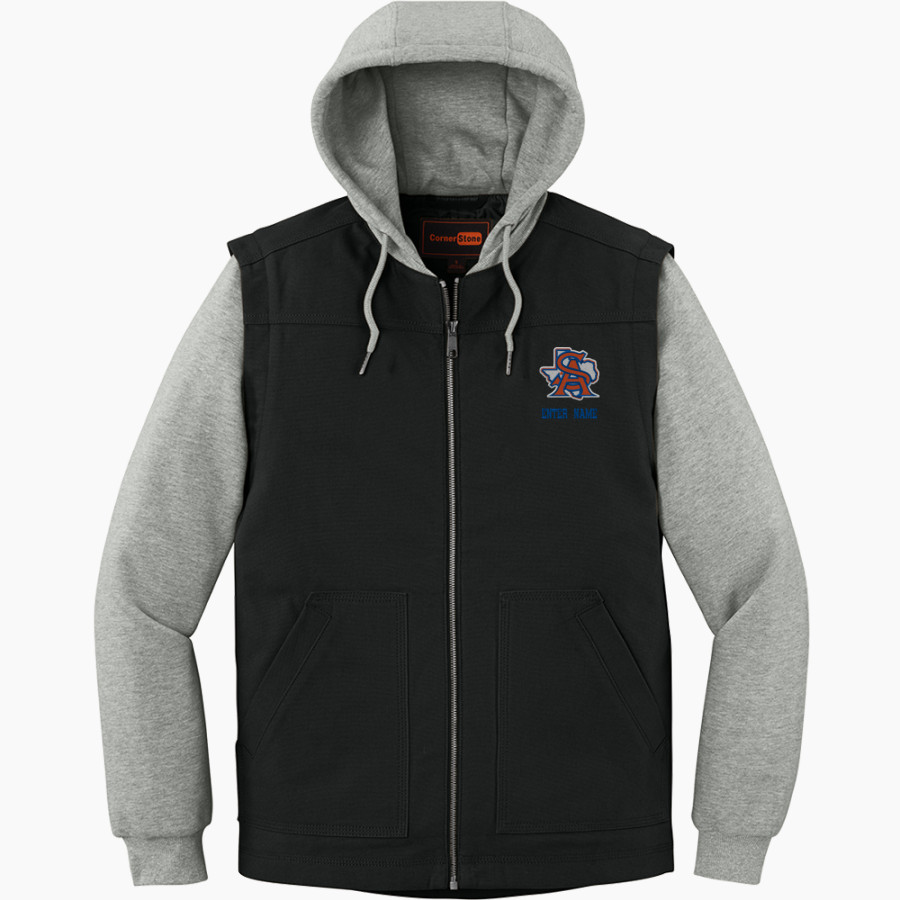 SAN ANGELO CENTRAL HIGH SCHOOL BOBCATS <span class="pdp-name-mascot">SAN ANGELO BOBCATS</span> CornerStone Men's Duck Fleece Full-Zip Hooded Jacket