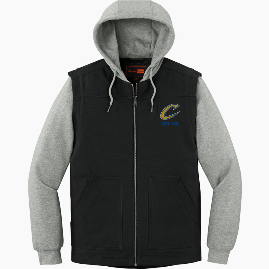 COVENTRY HIGH SCHOOL COMETS <span class="pdp-name-mascot">COVENTRY COMETS</span> CornerStone Men's Duck Fleece Full-Zip Hooded Jacket
