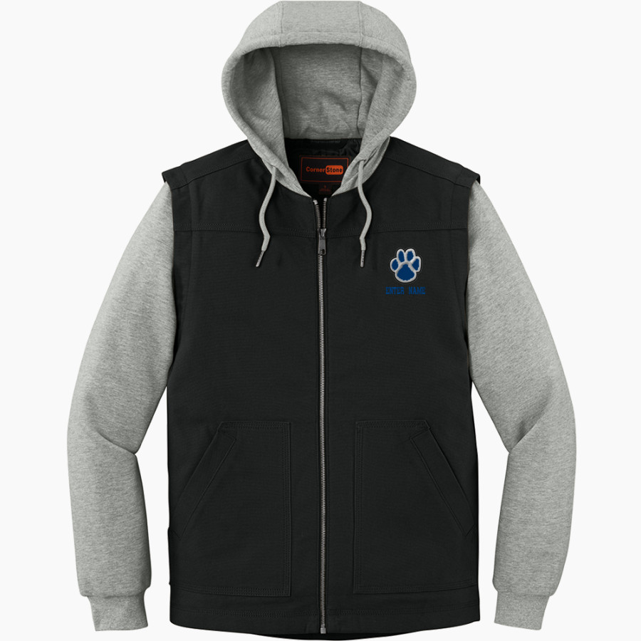 ALLIANCE HIGH SCHOOL BULLDOGS <span class="pdp-name-mascot">ALLIANCE BULLDOGS</span> CornerStone Men's Duck Fleece Full-Zip Hooded Jacket
