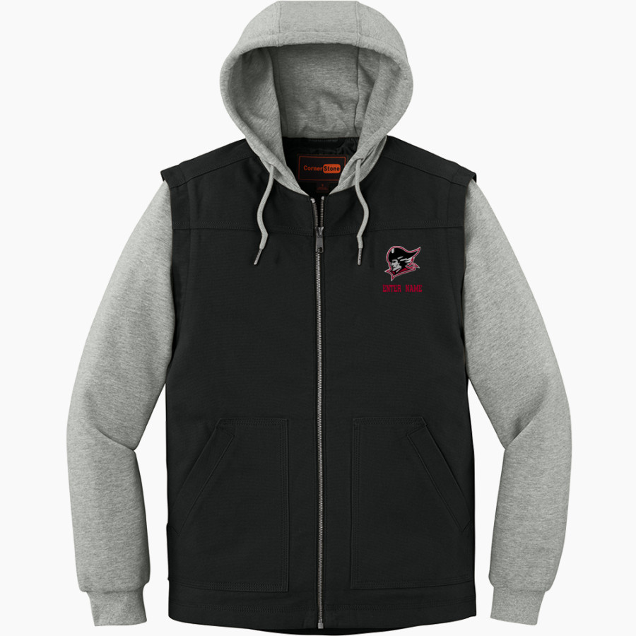 BETHESDA CHRISTIAN HIGH SCHOOL PATRIOTS CornerStone Men's Duck Fleece Full-Zip Hooded Jacket