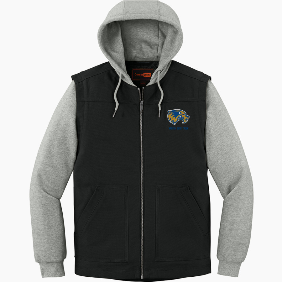 WADENA DEER CREEK HIGH SCHOOL WOLVERINES CornerStone Men's Duck Fleece Full-Zip Hooded Jacket