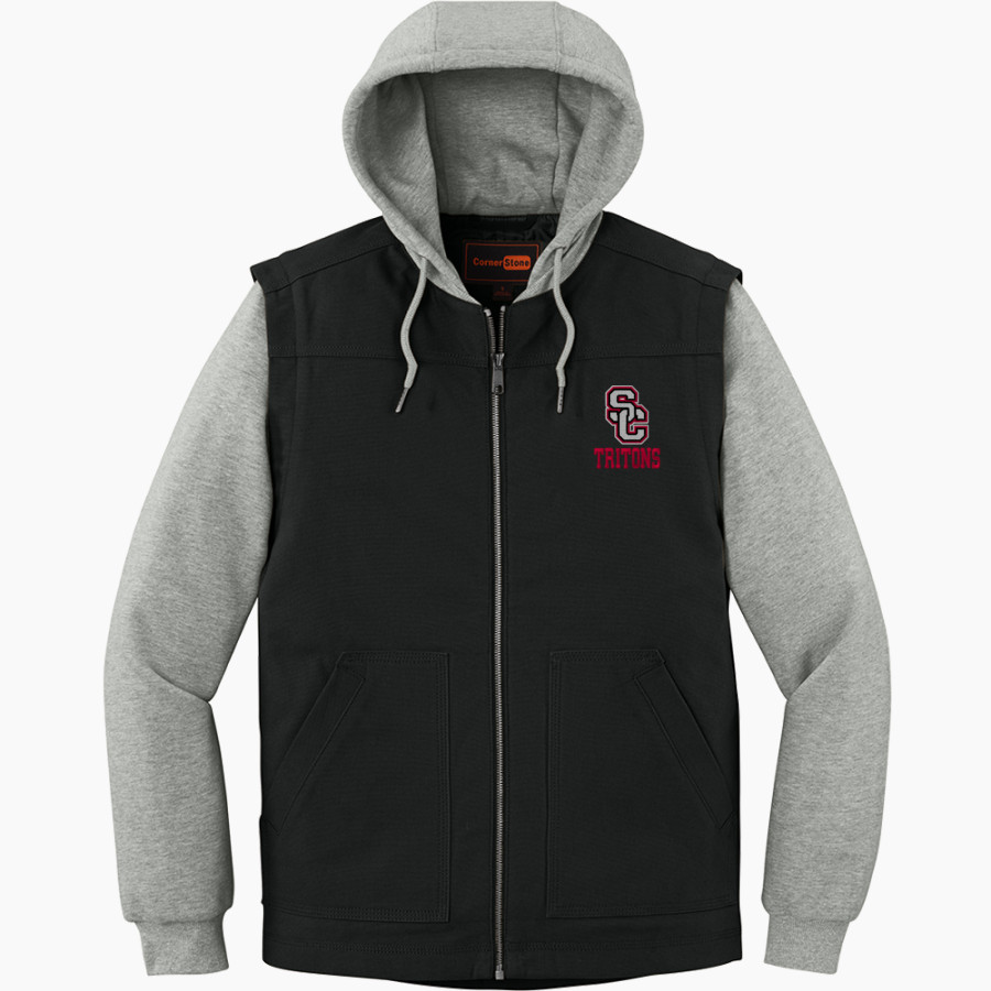 SAN CLEMENTE HIGH SCHOOL TRITONS <span class="pdp-name-mascot">SAN CLEMENTE TRITONS</span> CornerStone Men's Duck Fleece Full-Zip Hooded Jacket