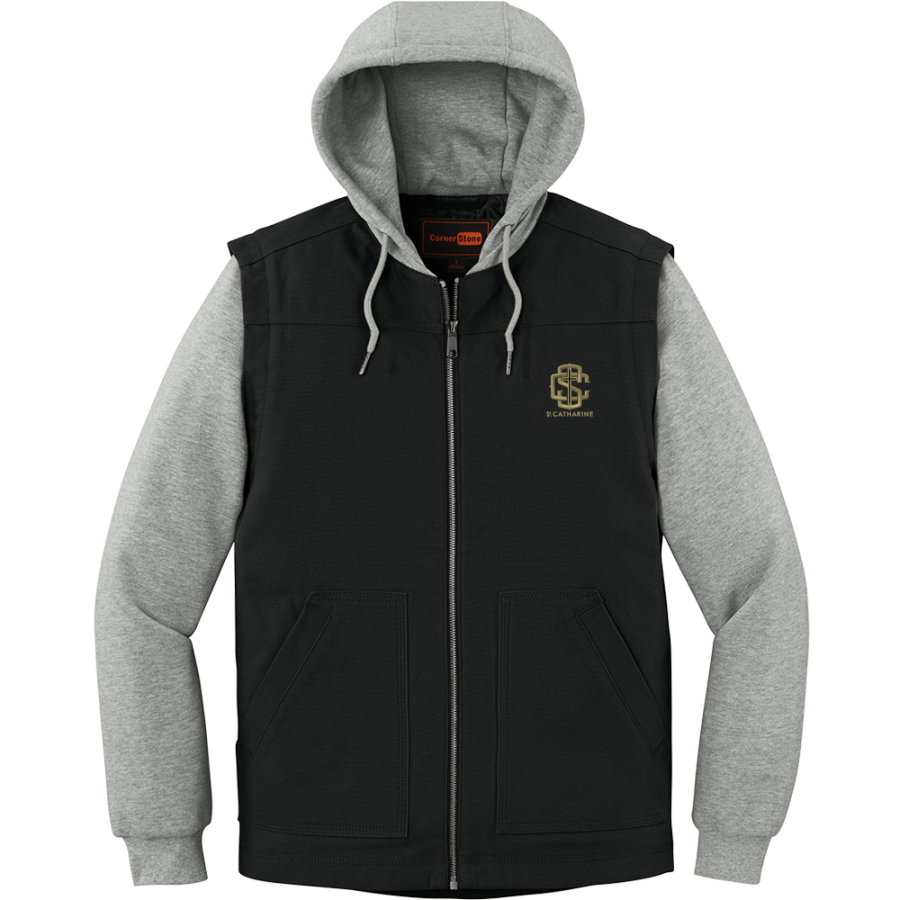 St. Catharine St. Catharine Knight <span class="pdp-name-mascot">St. Catharine Knights of Columbus</span> CornerStone Men's Duck Fleece Full-Zip Hooded Jacket