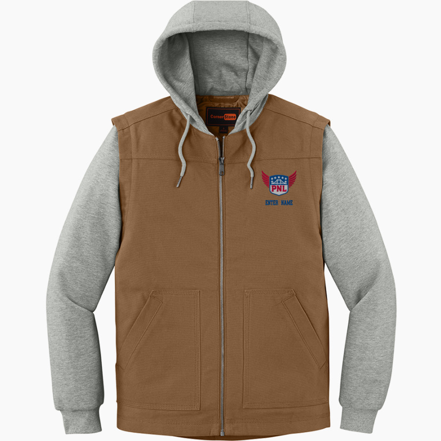 PITTSBURGH NATIONAL LEAGUE PITTSBURGH NATIONAL <span class="pdp-name-mascot">PITTSBURGH NATIONAL LEAGUE</span> CornerStone Men's Duck Fleece Full-Zip Hooded Jacket