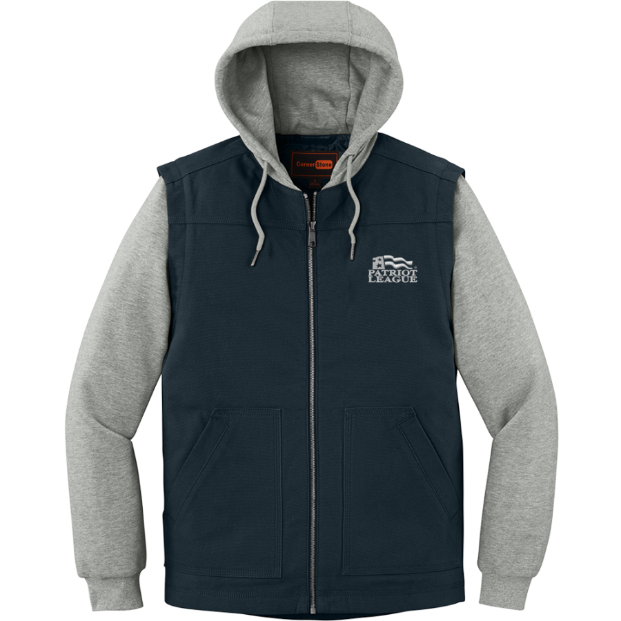 Patriot League <span class="pdp-name-mascot">Patriot League</span> CornerStone Men's Duck Fleece Full-Zip Hooded Jacket