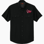 CLEVELAND HIGH SCHOOL INDIANS <span class="pdp-name-mascot">CLEVELAND INDIANS</span> CornerStone Men's Short Sleeve Select Ripstop Shirt Front Thumbnail