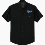 UW-Platteville PIONEERS ONLINE STORE <span class="pdp-name-mascot">UW-Platteville Pioneers</span> CornerStone Men's Short Sleeve Select Ripstop Shirt Front Thumbnail