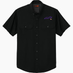 Rolling Meadows Mustangs <span class="pdp-name-mascot">Rolling Meadows High School Mustangs</span> CornerStone Men's Short Sleeve Select Ripstop Shirt Front Thumbnail