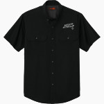 Barnard Henry Barnard School CornerStone Men's Short Sleeve Select Ripstop Shirt Front Thumbnail