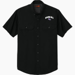 Spring Hill Badgers <span class="pdp-name-mascot">Spring Hill Badgers</span> CornerStone Men's Short Sleeve Select Ripstop Shirt Front Thumbnail
