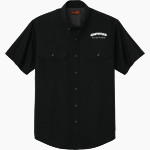 Calvary Christian Spartans <span class="pdp-name-mascot">Calvary Christian Spartans</span> CornerStone Men's Short Sleeve Select Ripstop Shirt Front Thumbnail