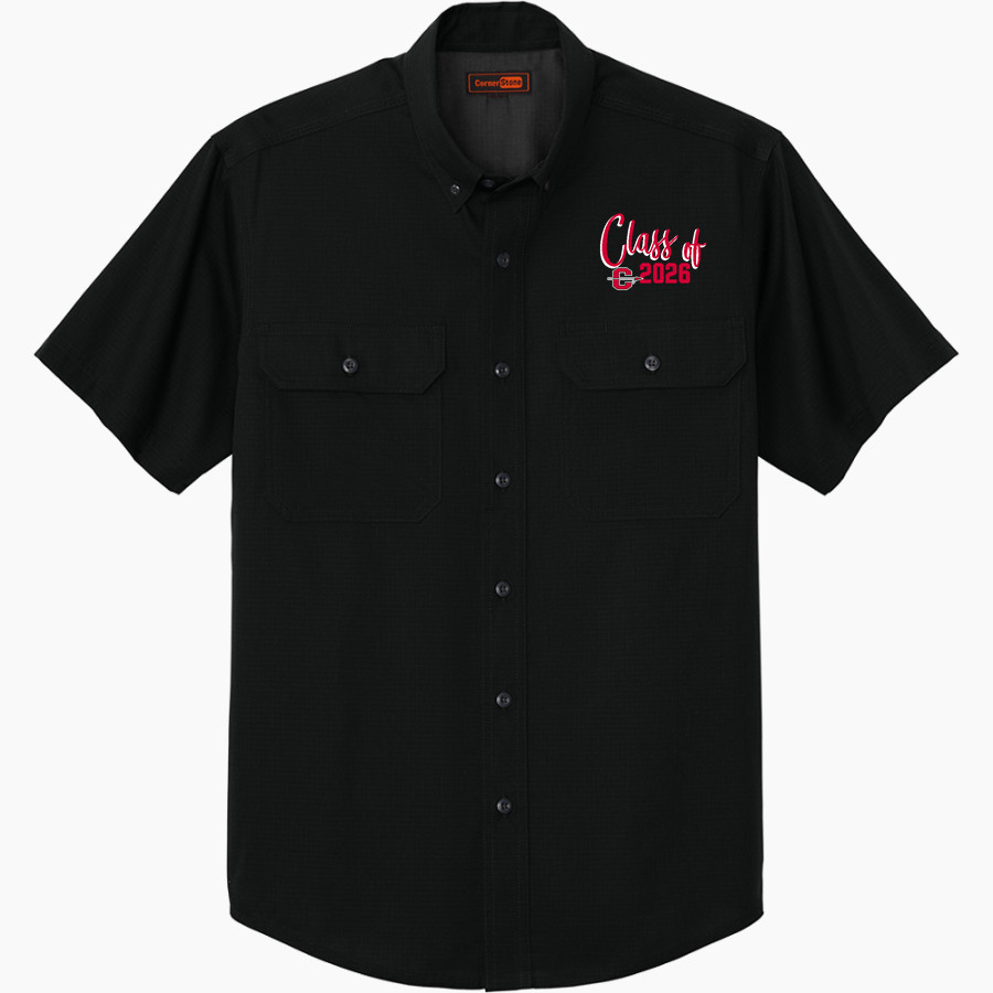 CLEVELAND HIGH SCHOOL INDIANS <span class="pdp-name-mascot">CLEVELAND INDIANS</span> CornerStone Men's Short Sleeve Select Ripstop Shirt