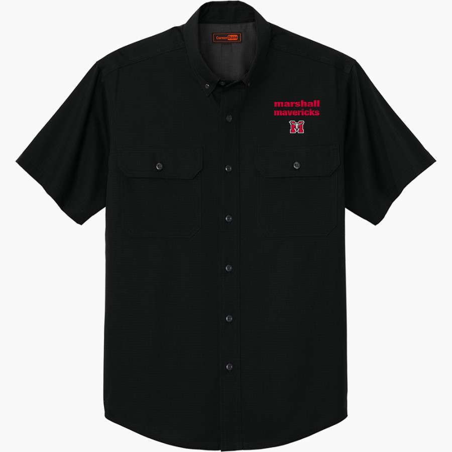 Marshall Mavericks <span class="pdp-name-mascot">Marshall Mavericks</span> CornerStone Men's Short Sleeve Select Ripstop Shirt
