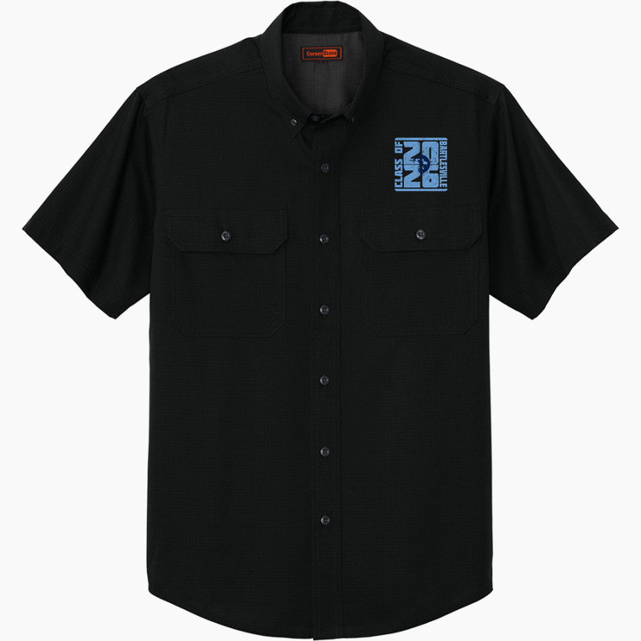 BARTLESVILLE HIGH SCHOOL BRUINS <span class="pdp-name-mascot">BARTLESVILLE BRUINS</span> CornerStone Men's Short Sleeve Select Ripstop Shirt