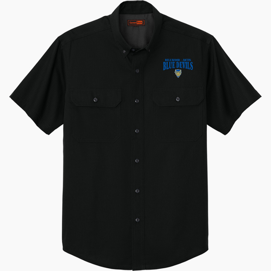 BELLWOOD-ANTIS HIGH SCHOOL BLUE DEVILS <span class="pdp-name-mascot">BELLWOOD - ANTIS BLUE DEVILS</span> CornerStone Men's Short Sleeve Select Ripstop Shirt