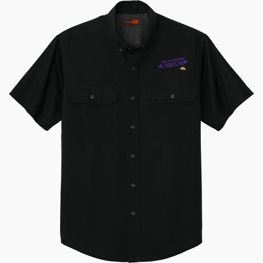 Rolling Meadows Mustangs <span class="pdp-name-mascot">Rolling Meadows High School Mustangs</span> CornerStone Men's Short Sleeve Select Ripstop Shirt