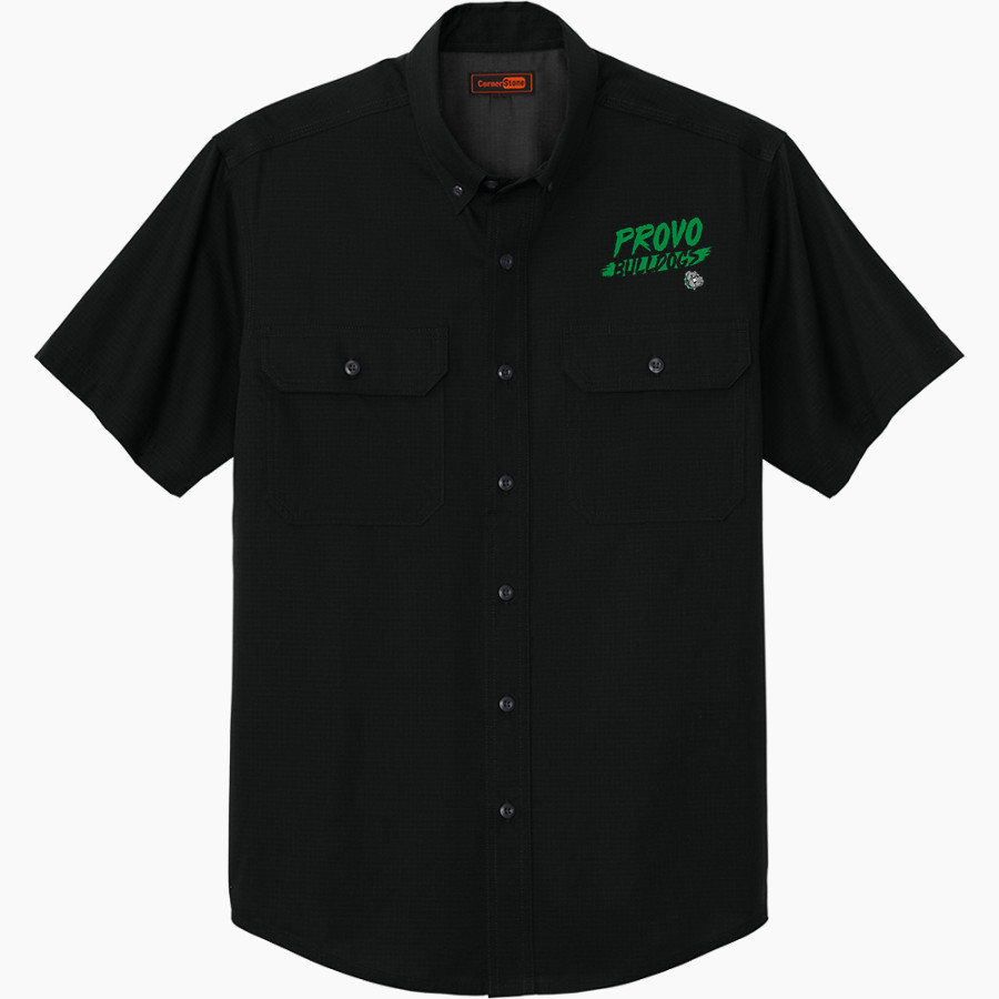 PROVO HIGH SCHOOL BULLDOGS <span class="pdp-name-mascot">PROVO BULLDOGS</span> CornerStone Men's Short Sleeve Select Ripstop Shirt