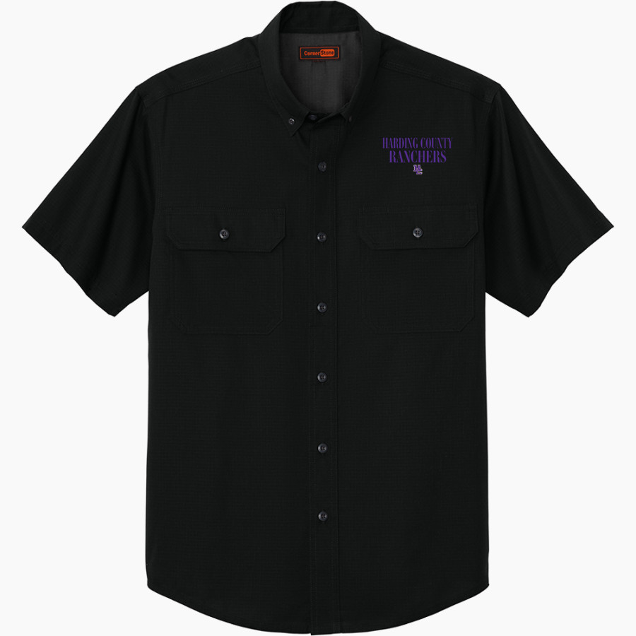 HARDING COUNTY HIGH SCHOOL RANCHERS CornerStone Men's Short Sleeve Select Ripstop Shirt
