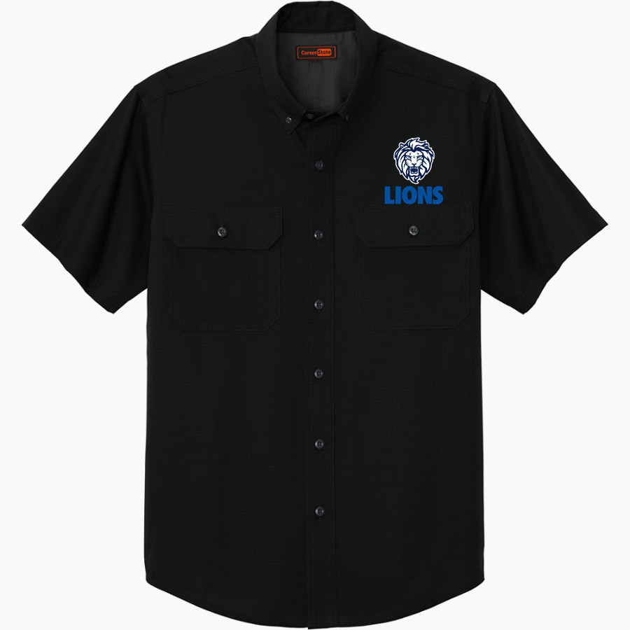 LUSTRE CHRISTIAN HIGH SCHOOL LIONS <span class="pdp-name-mascot">LUSTRE CHRISTIAN LIONS</span> CornerStone Men's Short Sleeve Select Ripstop Shirt
