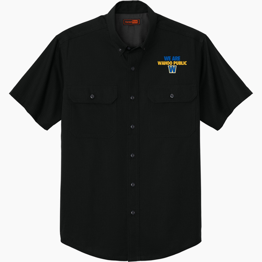 WAHOO PUBLIC HIGH SCHOOL WARRIORS <span class="pdp-name-mascot">WAHOO PUBLIC WARRIORS</span> CornerStone Men's Short Sleeve Select Ripstop Shirt