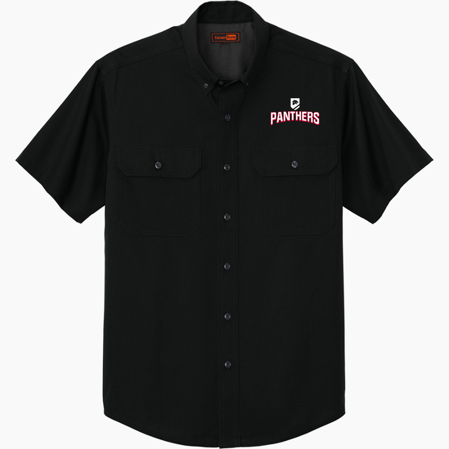 PACT Charter School Official Online Store <span class="pdp-name-mascot">Pact Charter Panthers</span> CornerStone Men's Short Sleeve Select Ripstop Shirt