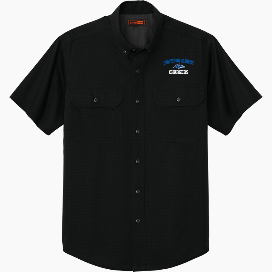 CRAFTSBURY ACADEMY CHARGERS <span class="pdp-name-mascot">CRAFTSBURY ACADEMY CHARGERS</span> CornerStone Men's Short Sleeve Select Ripstop Shirt