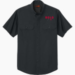 BOLD HIGH SCHOOL WARRIORS <span class="pdp-name-mascot">BOLD WARRIORS</span> CornerStone Men's Short Sleeve Select Ripstop Shirt Front Thumbnail